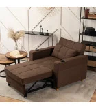 Armchair-bed SOLOR, brown order